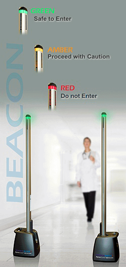Image: The Ferroguard Beacon display system, designed for magnetic resonance imaging (MRI) scanning suites (Photo courtesy of Metrasens). Image: The Ferroguard Beacon display system, designed for magnetic resonance imaging (MRI) scanning suites (Photo courtesy of Metrasens).
